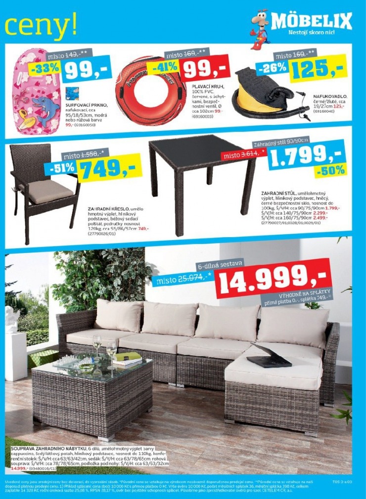 let�k Mobelix Aktu�ln� prospekt od 6.5.2013 strana 1