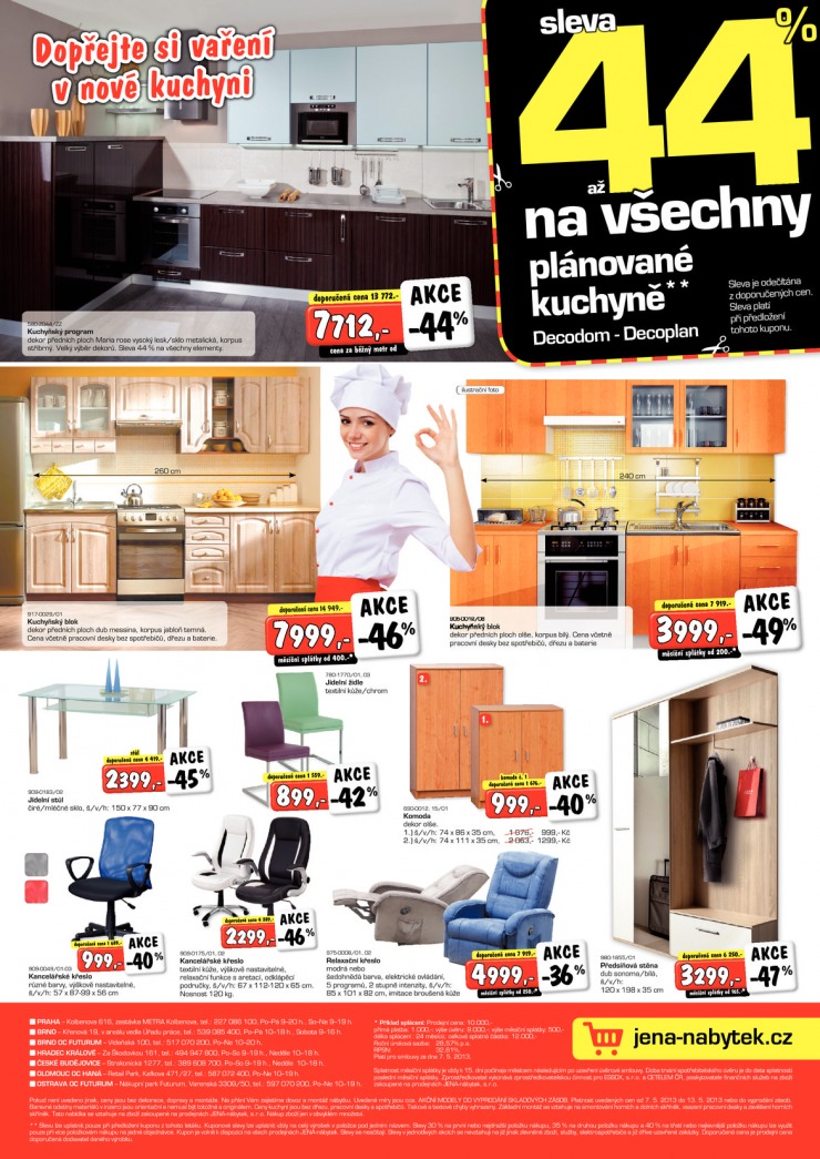 leták Jena nábytek Aktuální leták od 7.5.2013 strana 1 leták Jena nábytek Aktuální leták od 7.5.2013 strana 1