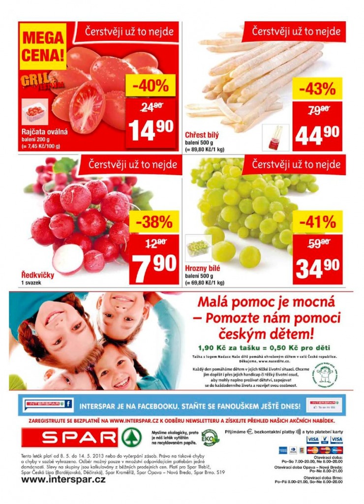 letk Interspar nabdka Spar od 8.5.2013 strana 1