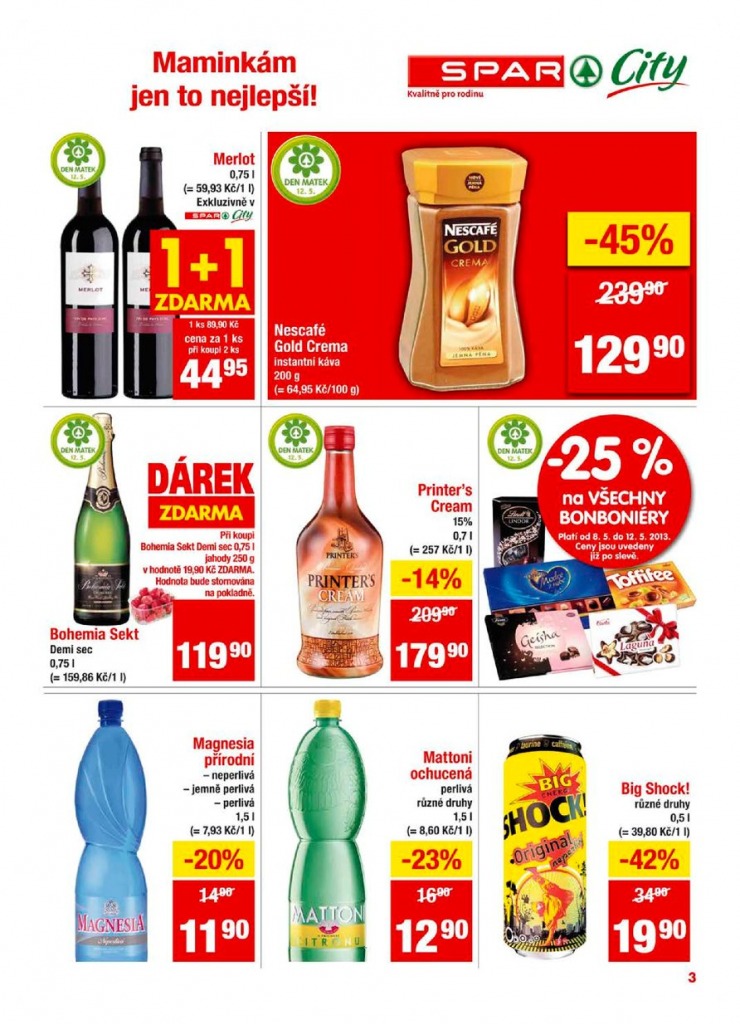 letk Interspar nabdka Spar City od 8.5.2013 strana 1