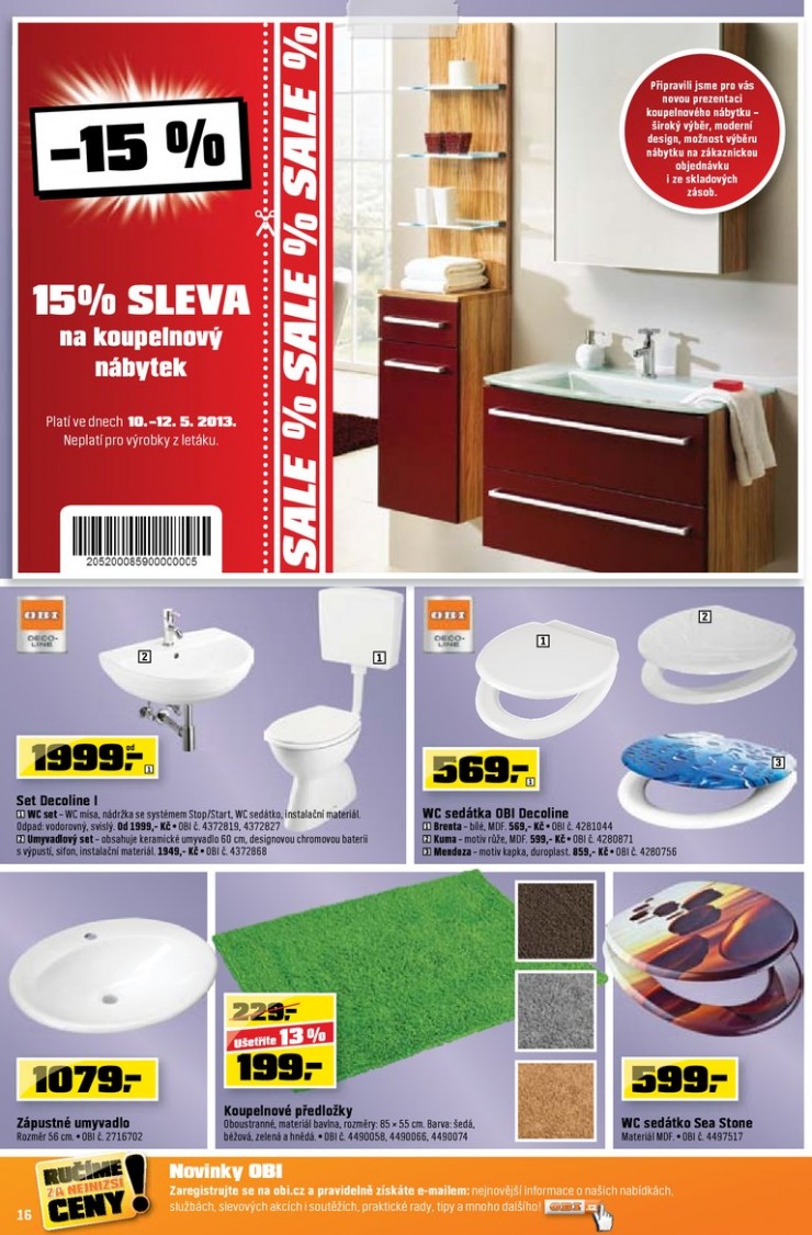 leták OBI Aktuální leták od 8.5.2013 strana 1 leták OBI Aktuální leták od 8.5.2013 strana 1