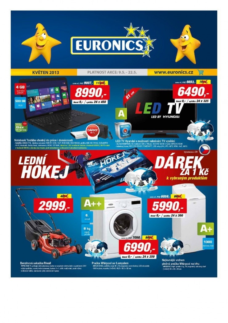 letk Euronics Aktuln letk od 9.5.2013 strana 1
