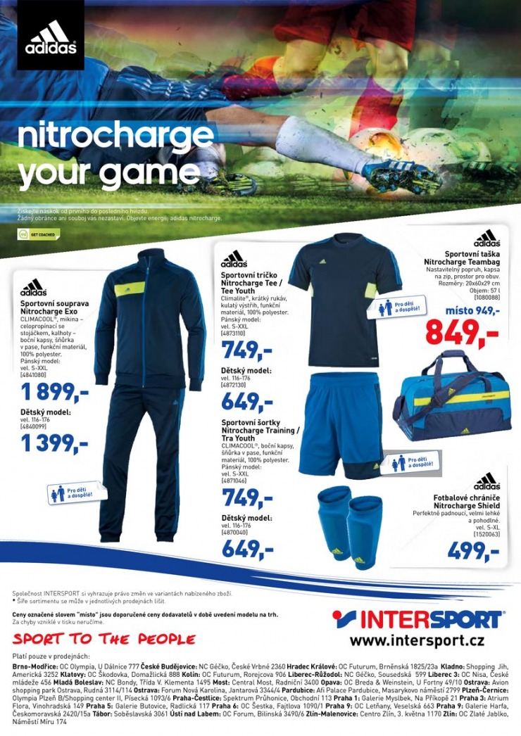 leták Intersport Adidas od 23.5.2013 strana 1 leták Intersport Adidas od 23.5.2013 strana 1