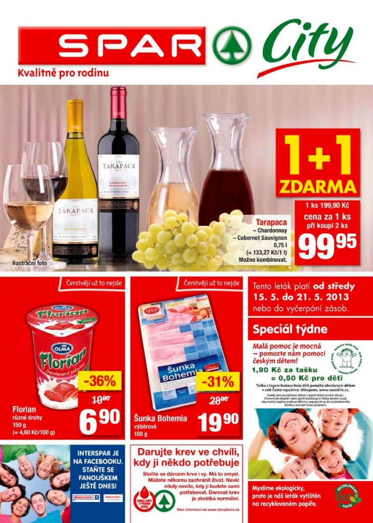 leták Interspar nabídka Spar City od 15.5.2013 strana 1 leták Interspar nabídka Spar City od 15.5.2013 strana 1