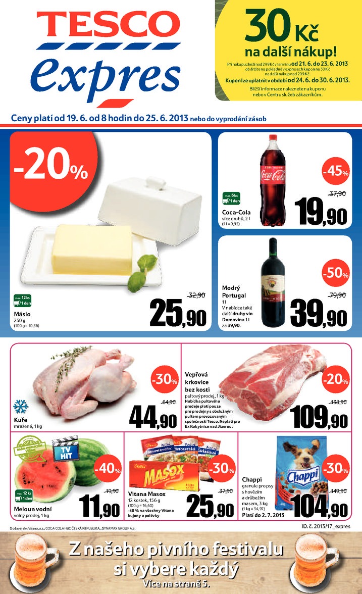 letk Tesco Expres obchody od 19.6.2013 strana 1