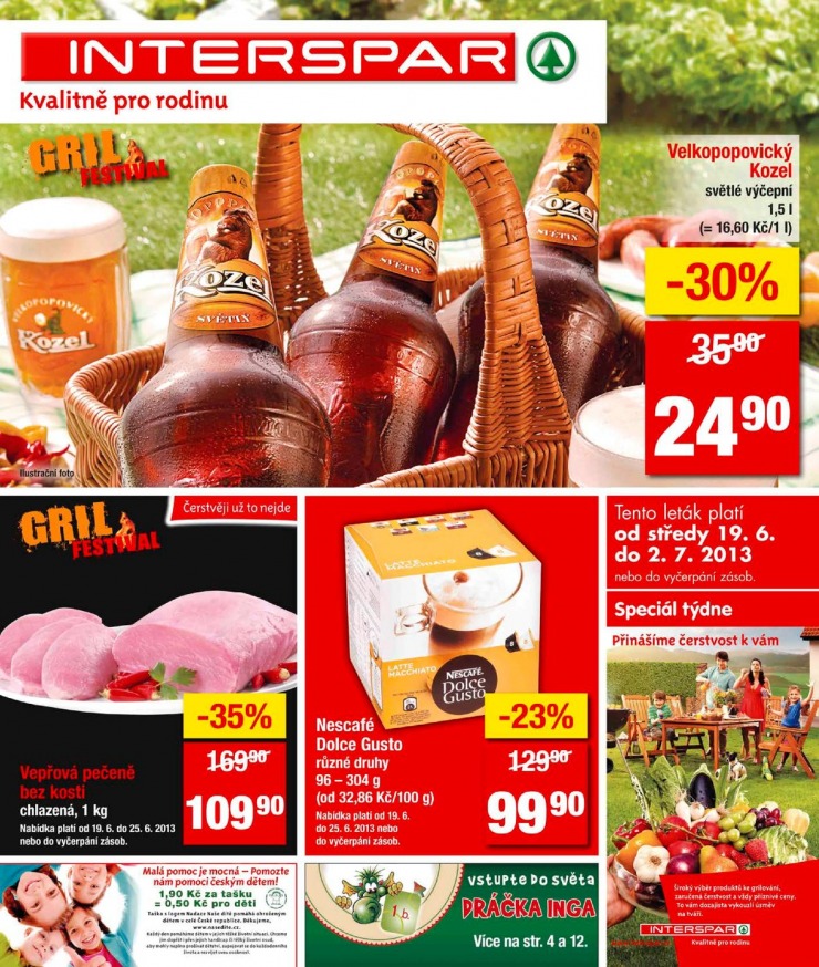 leták Interspar Akční nabídka od 19.6.2013 strana 1 leták Interspar Akční nabídka od 19.6.2013 strana 1