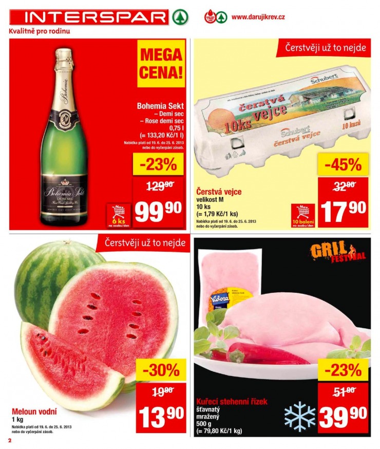 leták Interspar Akční nabídka od 19.6.2013 strana 1 leták Interspar Akční nabídka od 19.6.2013 strana 1
