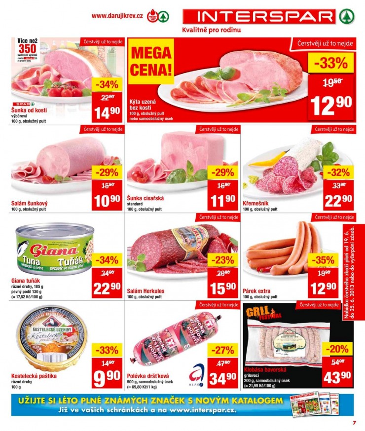 leták Interspar Akční nabídka od 19.6.2013 strana 1 leták Interspar Akční nabídka od 19.6.2013 strana 1