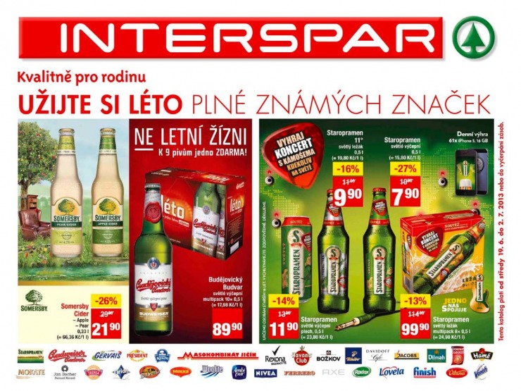 letk Interspar katalog Lto plnch znaek od 19.6.2013 strana 1