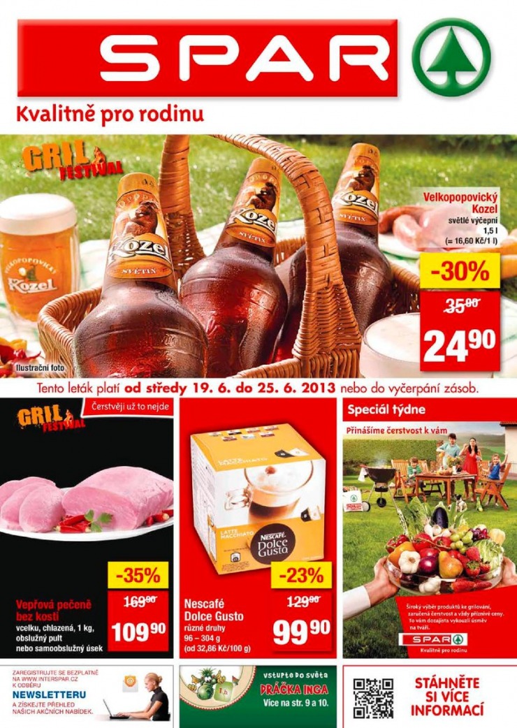 letk Interspar nabdka Spar od 19.6.2013 strana 1