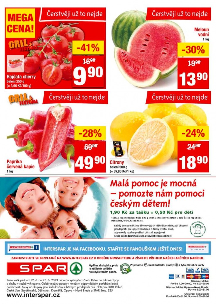 leták Interspar nabídka Spar od 19.6.2013 strana 1 leták Interspar nabídka Spar od 19.6.2013 strana 1
