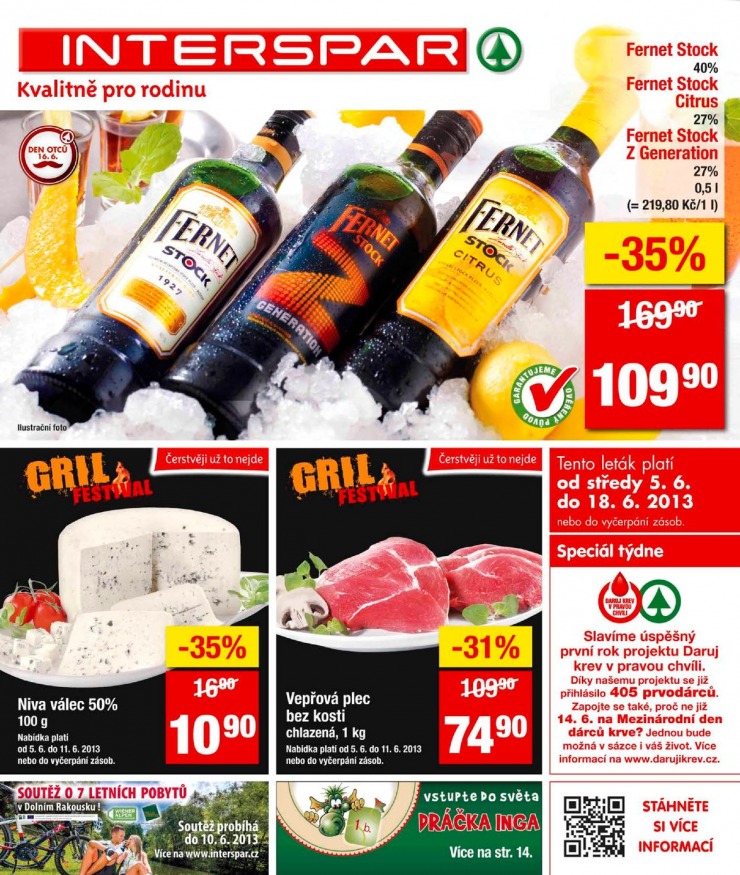 leták Interspar Akční nabídka od 5.6.2013 strana 1 leták Interspar Akční nabídka od 5.6.2013 strana 1