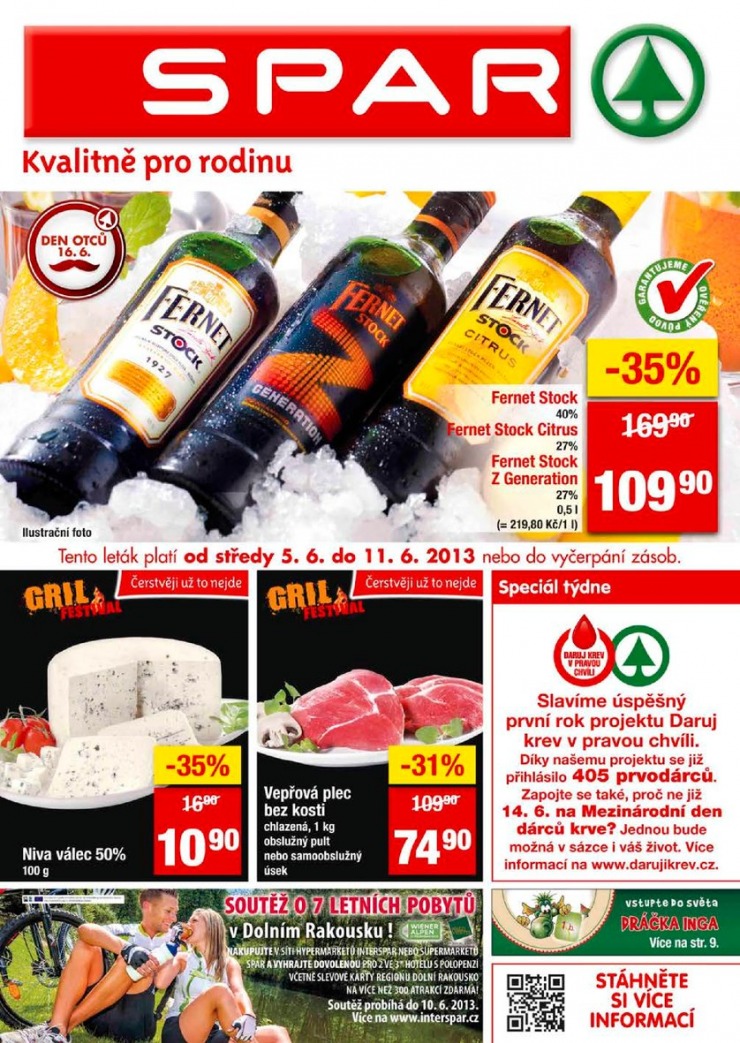 leták Interspar nabídka Spar od 5.6.2013 strana 1 leták Interspar nabídka Spar od 5.6.2013 strana 1