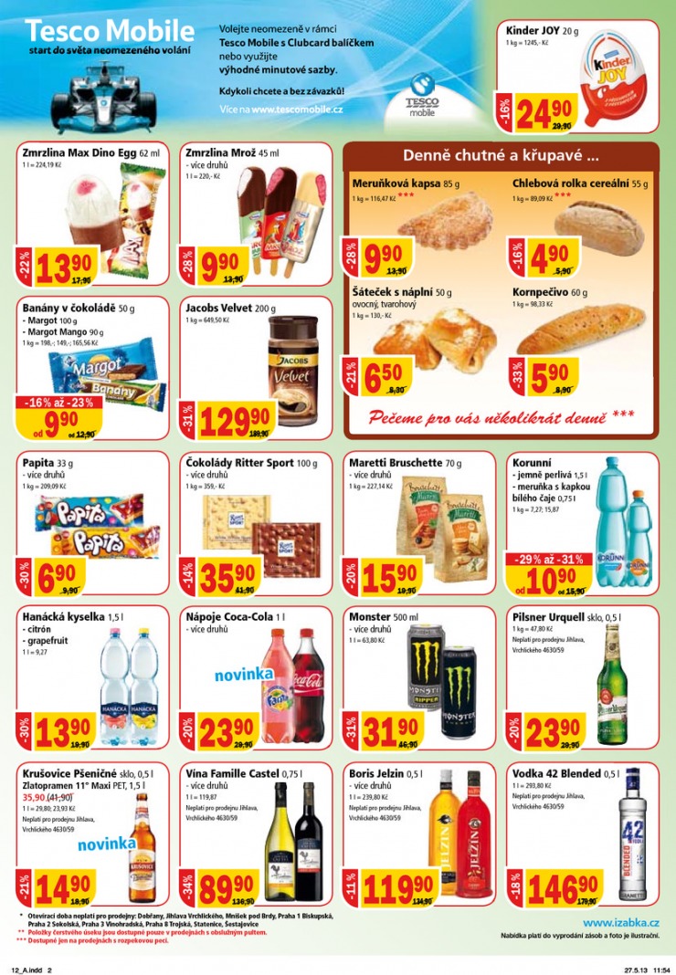 leták Žabka Aktuální od 5.6.2013 strana 1 leták Žabka Aktuální od 5.6.2013 strana 1