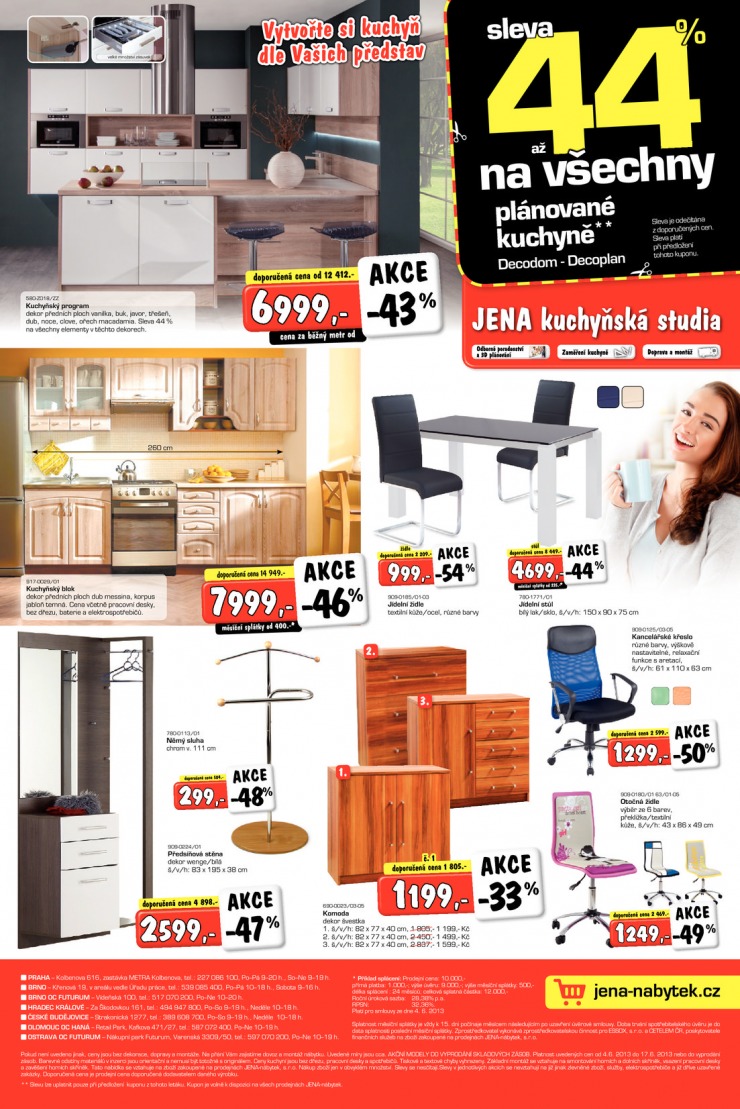 leták Jena nábytek Aktuální leták od 4.6.2013 strana 1 leták Jena nábytek Aktuální leták od 4.6.2013 strana 1