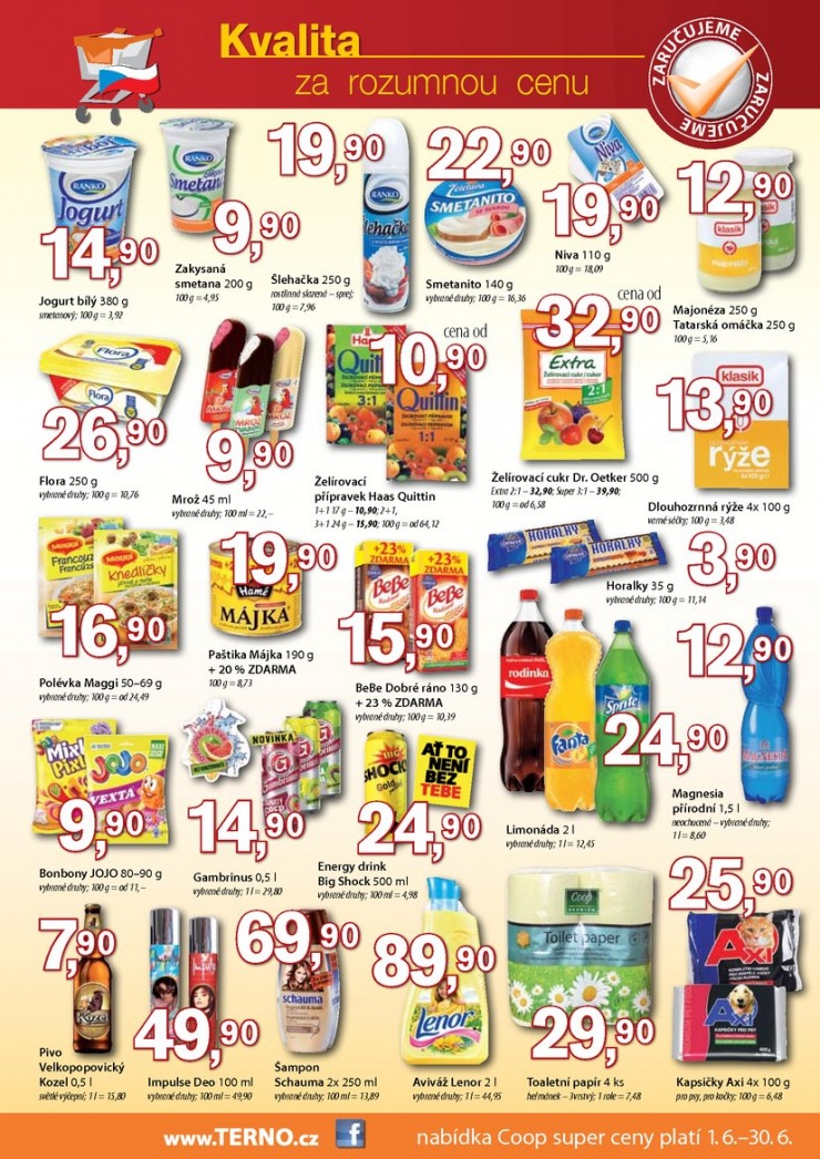 leták COOP Terno od 5.6.2013 strana 1 leták COOP Terno od 5.6.2013 strana 1