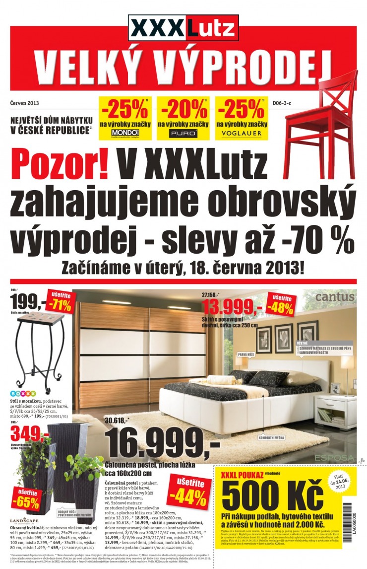 letk XXXLutz Velk vprodej od 17.6.2013 strana 1