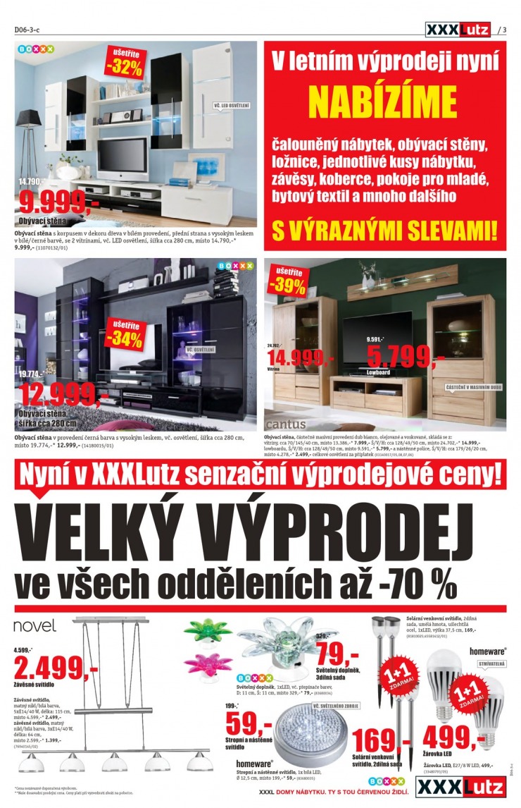 leták XXXLutz Velký výprodej od 17.6.2013 strana 1 leták XXXLutz Velký výprodej od 17.6.2013 strana 1