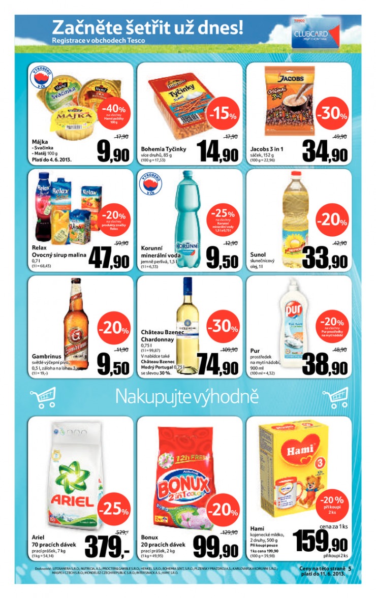 let�k Tesco supermarkety od 29.5.2013 strana 1