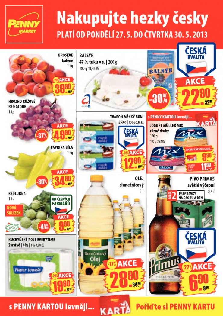 letk Penny Aktuln nabdka od 27.5.2013 strana 1