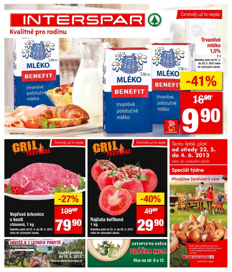 leták Interspar Akční nabídka od 22.5.2013 strana 1 leták Interspar Akční nabídka od 22.5.2013 strana 1