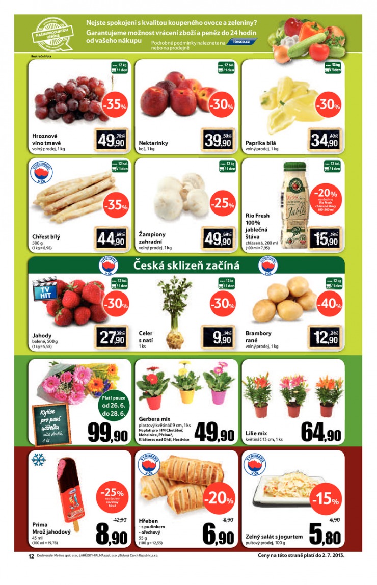leták Tesco malé hypermarkety od 26.6.2013 strana 1 leták Tesco malé hypermarkety od 26.6.2013 strana 1