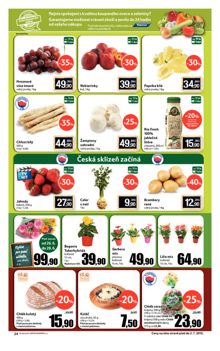leták Tesco velké hypermarkety od 26.6.2013 strana 1 leták Tesco velké hypermarkety od 26.6.2013 strana 1