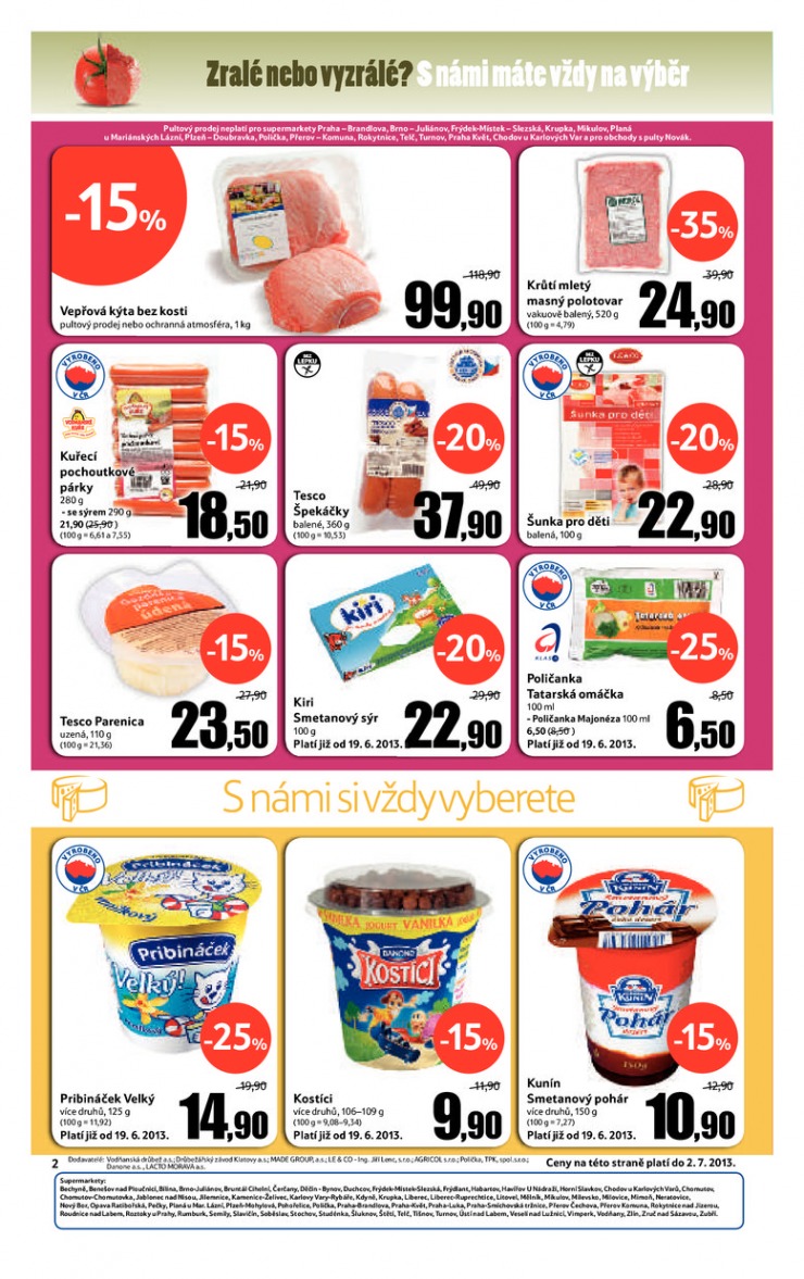 leták Tesco supermarkety od 26.6.2013 strana 1 leták Tesco supermarkety od 26.6.2013 strana 1