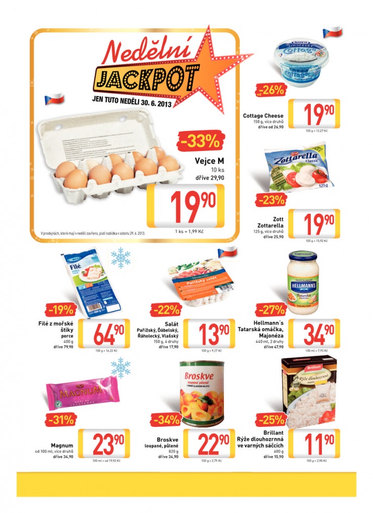 leták Billa velký od 26.6.2013 strana 1 leták Billa velký od 26.6.2013 strana 1