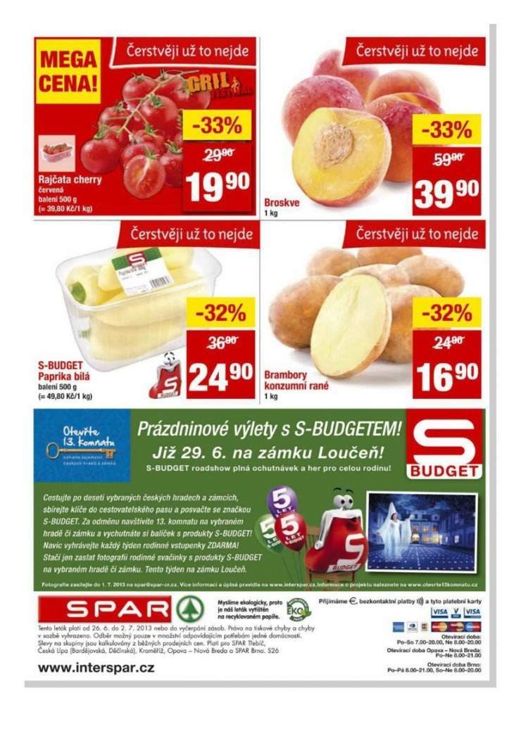 letk Interspar nabdka Spar od 26.6.2013 strana 1