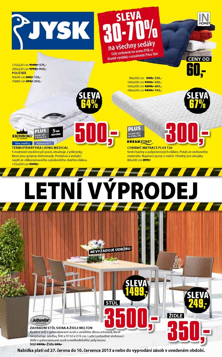 letk Jysk Nabdka tdne od 27.6.2013 strana 1