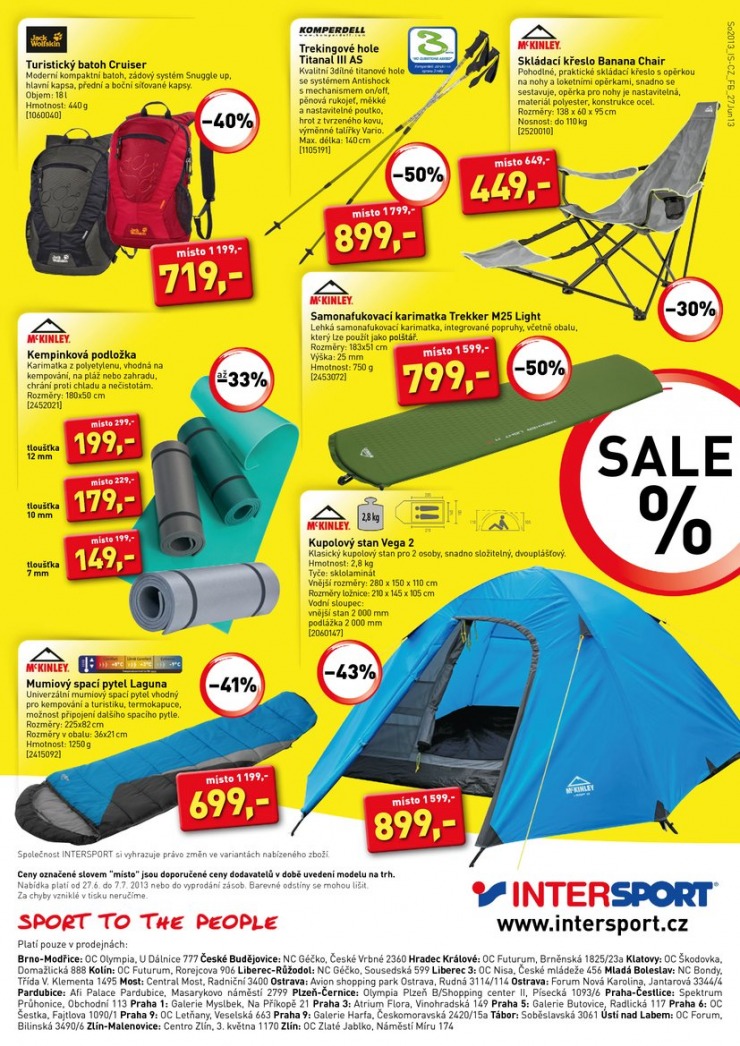 leták Intersport Aktuální leták od 27.6.2013 strana 1 leták Intersport Aktuální leták od 27.6.2013 strana 1