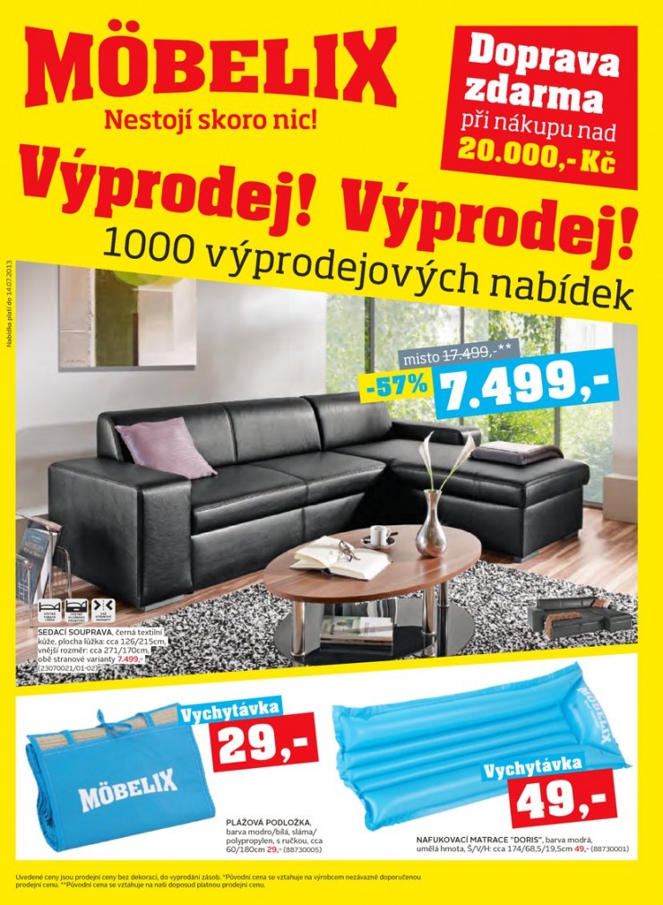 letk Mobelix Aktuln prospekt od 1. 7. 2013 strana 1