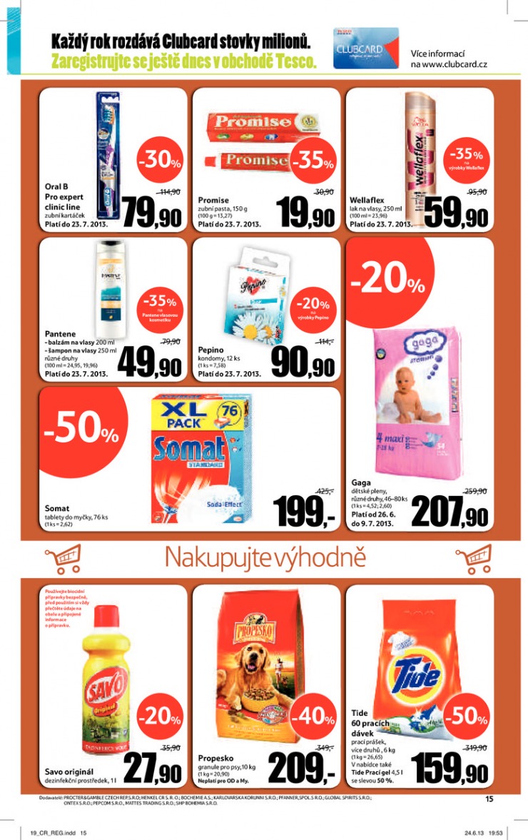 leták Tesco velké hypermarkety od 3.7.2013 strana 1 leták Tesco velké hypermarkety od 3.7.2013 strana 1