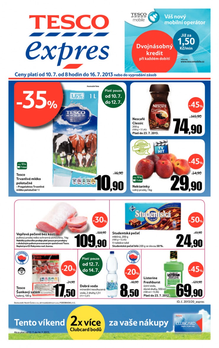 letk Tesco Expres obchody od 10.7.2013 strana 1