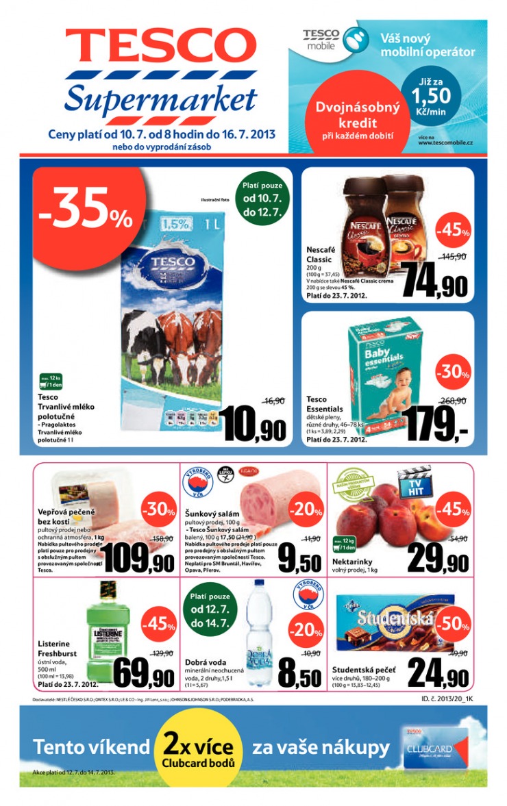 letk Tesco supermarkety od 10.7.2013 strana 1
