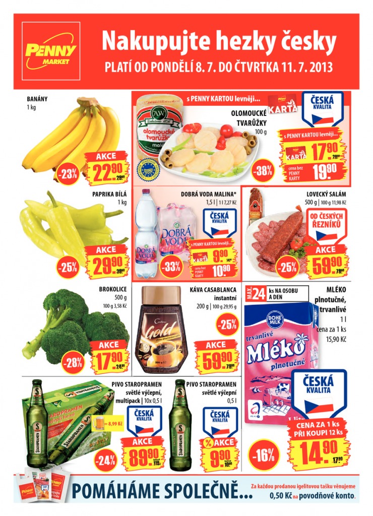 leták Penny Aktuální nabídka od 8.7.2013 strana 1 leták Penny Aktuální nabídka od 8.7.2013 strana 1