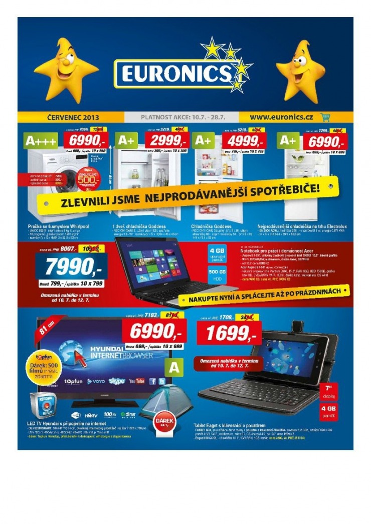 letk Euronics Aktuln letk od 10.7.2013 strana 1