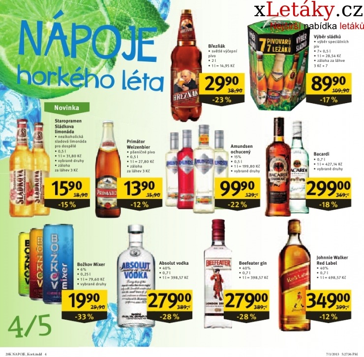 leták Albert Hypermarket - nápoje akční leták strana 1 leták Albert Hypermarket - nápoje akční leták strana 1