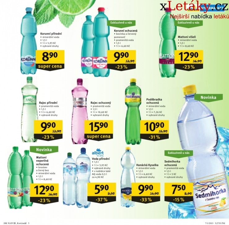 leták Albert Hypermarket - nápoje akční leták strana 1 leták Albert Hypermarket - nápoje akční leták strana 1