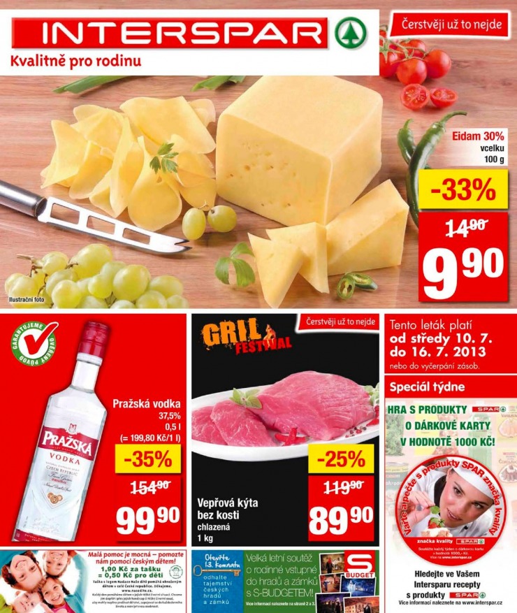 leták Interspar Akční nabídka od 10.7.2013 strana 1 leták Interspar Akční nabídka od 10.7.2013 strana 1