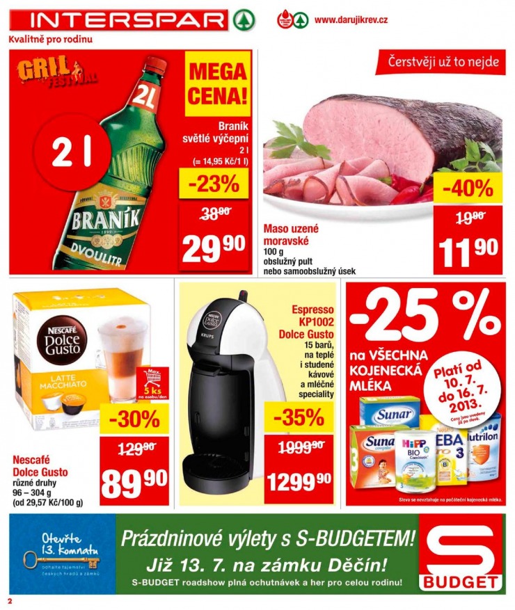 leták Interspar Akční nabídka od 10.7.2013 strana 1 leták Interspar Akční nabídka od 10.7.2013 strana 1