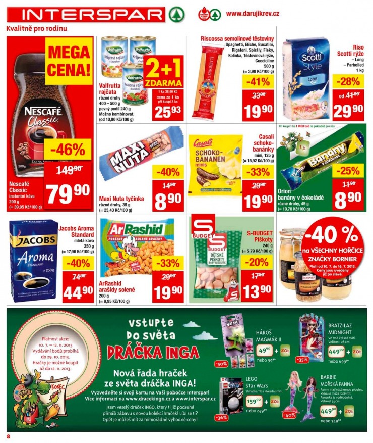 leták Interspar Akční nabídka od 10.7.2013 strana 1 leták Interspar Akční nabídka od 10.7.2013 strana 1