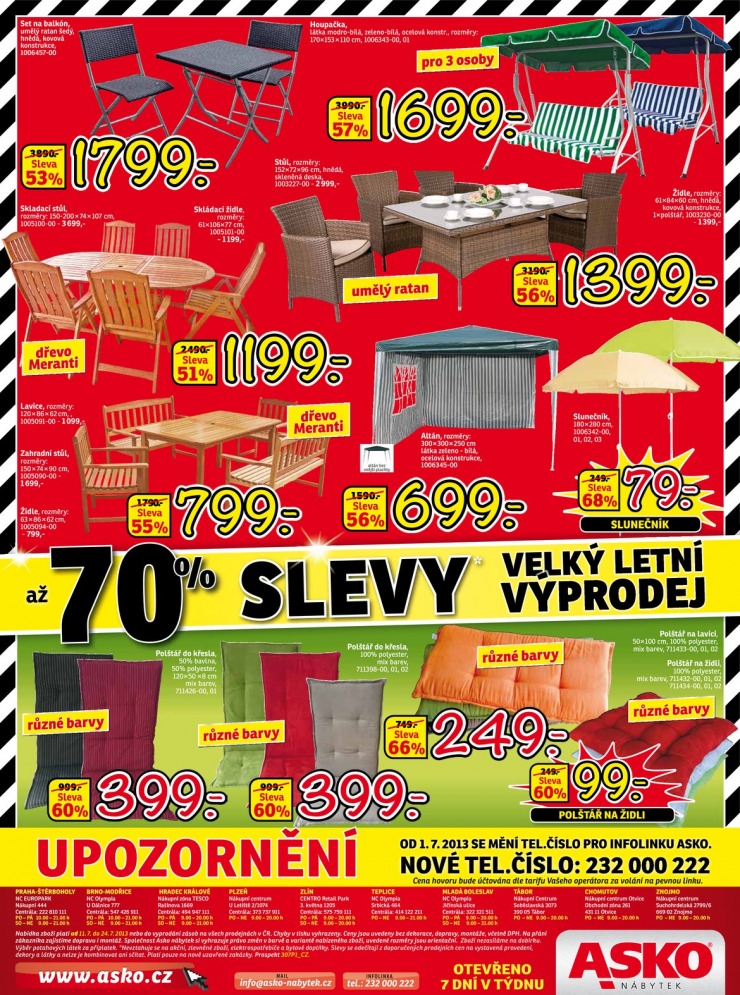 leták Asko nábytek katalog od 11.7.2013 strana 1 leták Asko nábytek katalog od 11.7.2013 strana 1