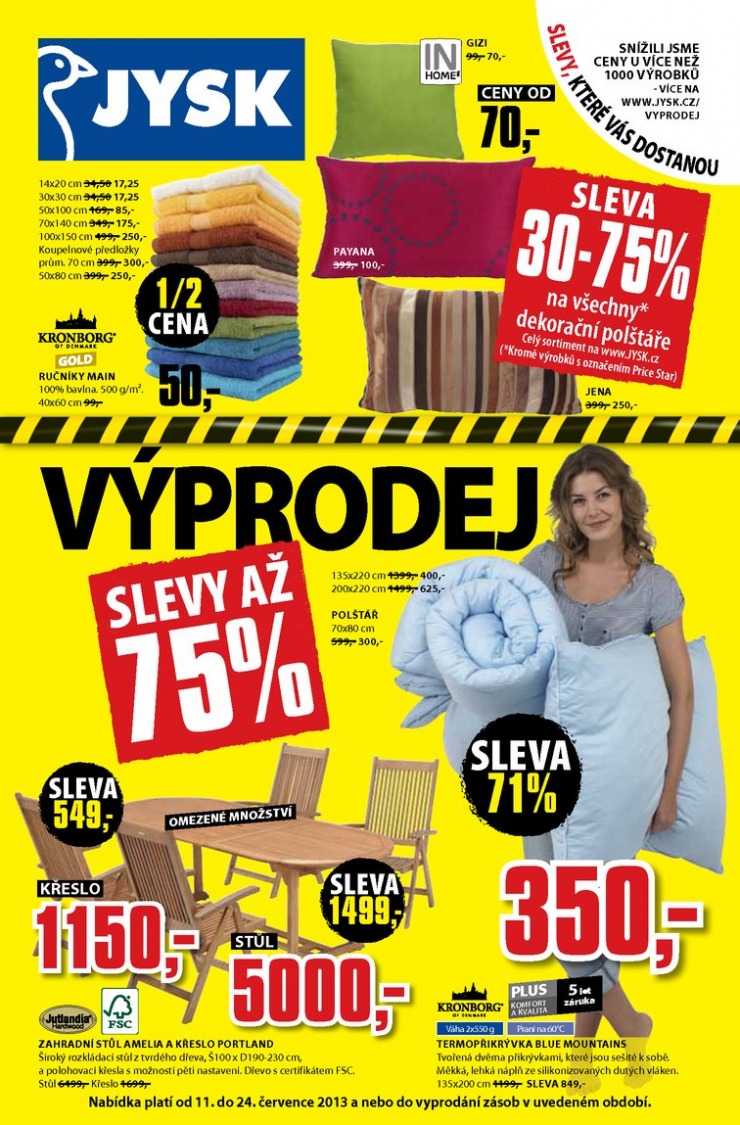 letk Jysk Nabdka tdne od 11.7.2013 strana 1