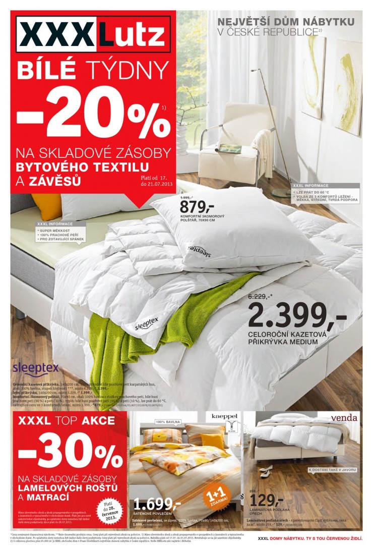 letk XXXLutz Aktuln prospekt od 17.7.2013 strana 1