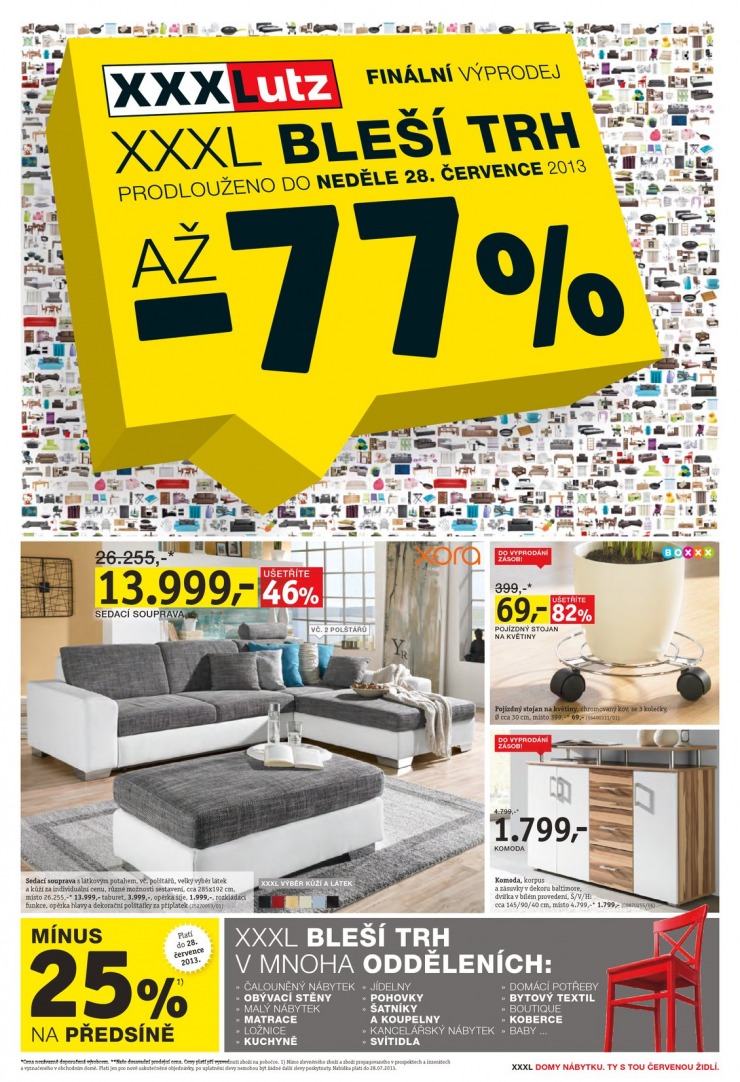 let�k XXXLutz Aktu�ln� prospekt od 17.7.2013 strana 1