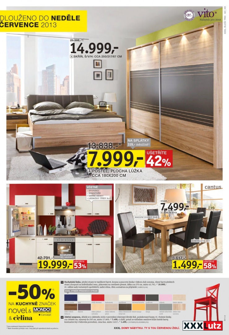 let�k XXXLutz Aktu�ln� prospekt od 17.7.2013 strana 1