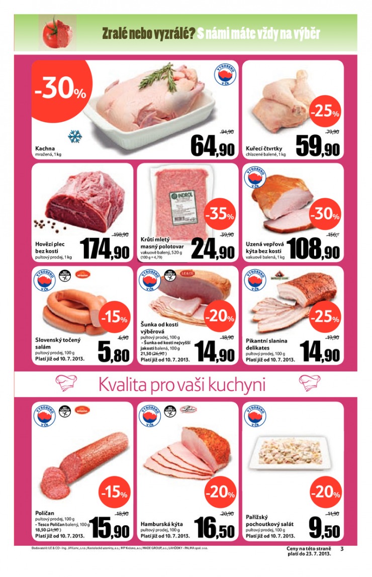leták Tesco malé hypermarkety od 17.7.2013 strana 1 leták Tesco malé hypermarkety od 17.7.2013 strana 1