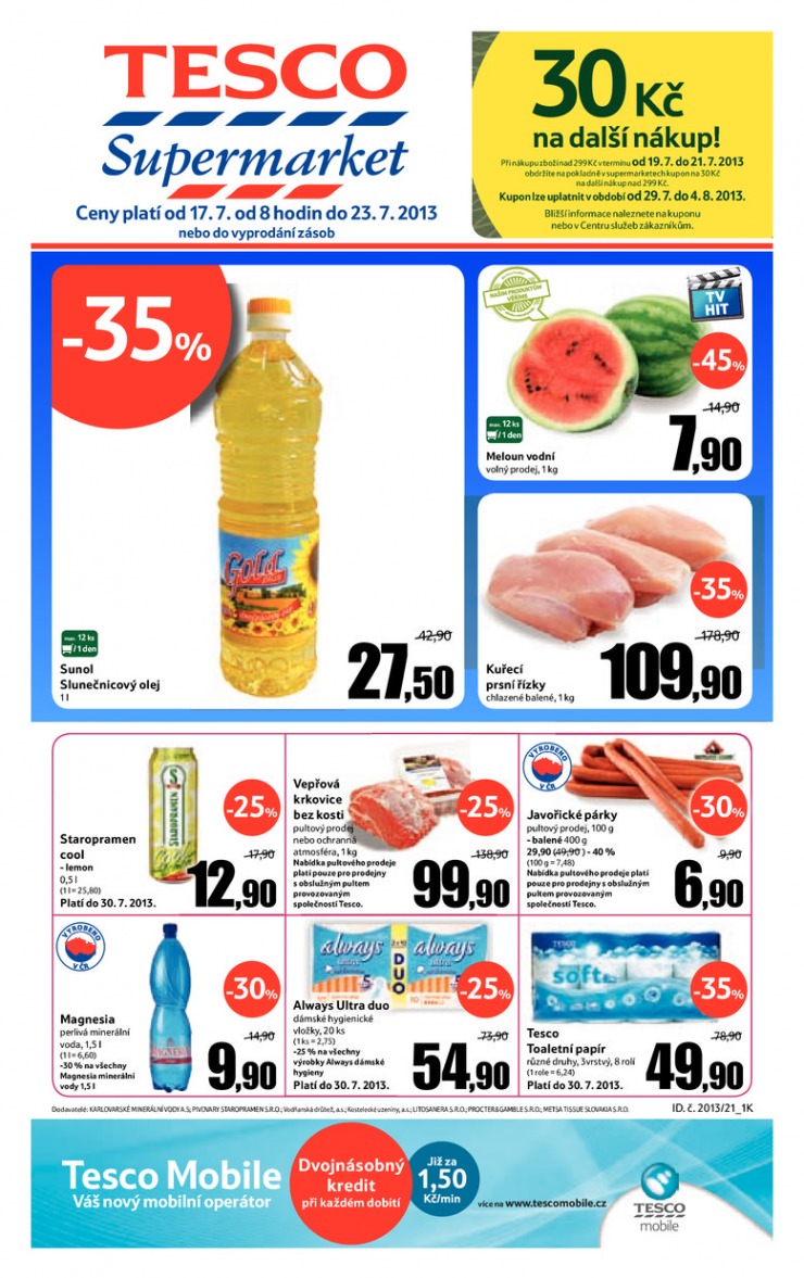 letk Tesco supermarkety od 17.7.2013 strana 1